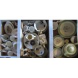 Three boxes containing a large quantity of miscellaneous china,
