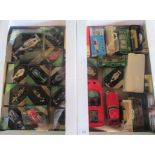 Two boxes of various toys, to include: Formula One racing cars,
