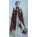 A Royal Worcester figurine, in celebration of the Queen's 80th birthday 2006,