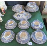 A quantity of Wood & Sons Yuan patterned china, to include: dinner plates, side plates,