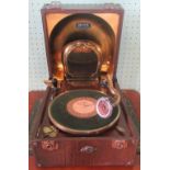 A Decca model 88 gramophone, complete with a Stroboscopic Speed Tester with instructions,