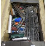 A quantity of miscellaneous model railway items to include track, rolling stock, locomotives,