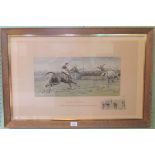 Snaffles, a framed and glazed coloured lithograph; The worst view in Europe 'Oh Murther,