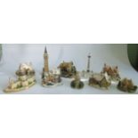 A collection of ten Lilliput Lane cottages, mainly London buildings, to include: Big Ben,