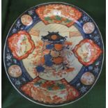 A large 19th century Imari oval meat plate,