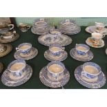 A quantity of Wood & Sons Yuan patterned china, to include: dinner plates, side plates,