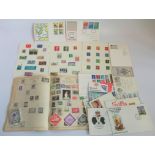 A small quantity of first day covers and other related stamps.