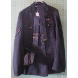 A Second World War Gentleman's Royal Air Force uniform comprising of side cap dated 1940,