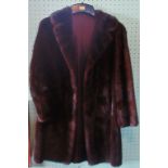 A lady's fur coat.