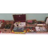 A large quantity of toys and model kits, to include: military, aviation,