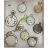A collection of nine various pocket watches, to include: Dunhill, Agora and other similar items.