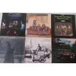 A collection of ten vinyl albums, to include: Crosby Stills Nash & Young, Neil Young,