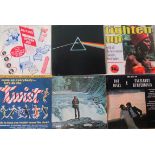 A large quantity of approximately sixty vinyl LP's, to include: Billy Joel, Elton John, Pink Floyd,