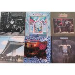 A collection of twelve vinyl LP's, to include: The Eagles.