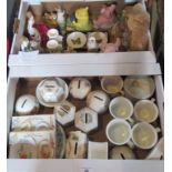 Two boxes containing a large quantity of miscellaneous china,