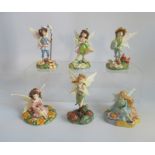 A collection of six Royal Doulton Disney fairy figurines, comprising: Rani, Beth, Prilla,