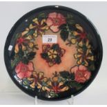 A Moorcroft Oberon pattern plate, 26cm diameter.