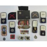A group of various medals, to include: Four Star Defense medal, various WWI & WWII medals,