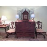 A 19th century mahogany chest of two short over three long graduated drawers.