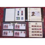 A collection of themed stamps, contained in seven albums.