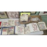 A quantity of early to mid century GB stamps, mint and used, both in albums and loose,