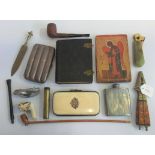A quantity of miscellaneous items, to include: a small photo album, cigar case nut crackers,