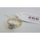 A single stone diamond ring,