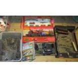 A large quantity of railway items, to include: locomotives, track and other accessories.