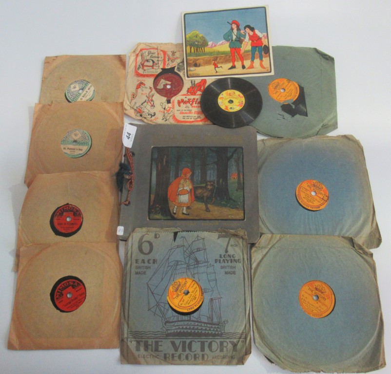 A quantity of miscellaneous records, to include: a booklet containing Little Tots,