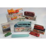 A collection of Dinky Super Toys, to include: 20 ton lorry mounted crane 972,