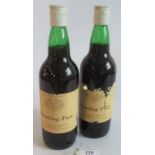 Two bottles of Port, bearing the labels: Shooting Port,