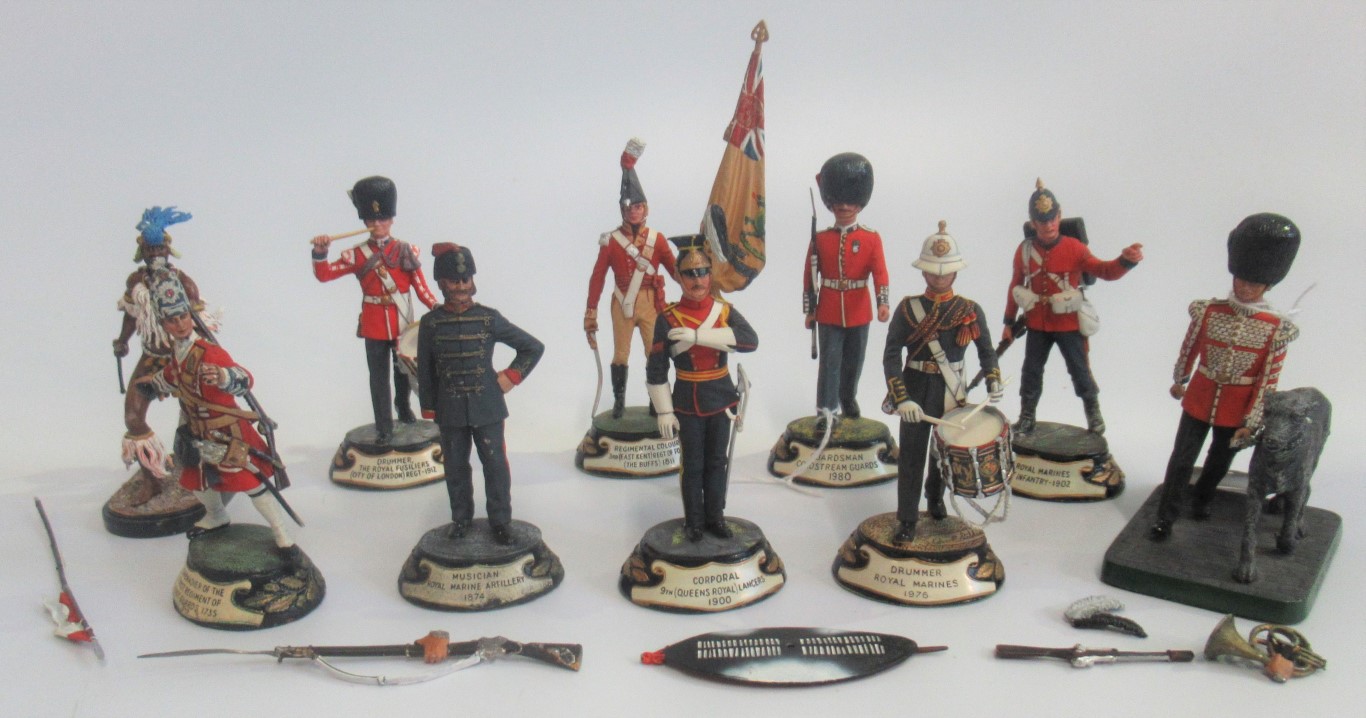 A box containing a small quantity of Stadden soldiers, to include: guardsmen, corporal,