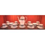 A Midwinter coffee service, comprising: coffee pot, milk jug,