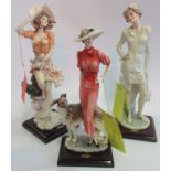 A collection of three figurines from the Florence Collection, comprising: Claudia 1998,