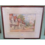 John L Boreham, a framed and glazed watercolour, Shalford Village, Surrey, signed to lower right,