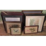 A quantity of miscellaneous framed and glazed prints.