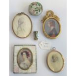 A collection of four miniature studies of various subjects,