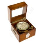 AN HISTORICALLY INTERESTING TWO-DAY MARINE CHRONOMETER BY T.H. KNOBLICH, HAMBURG, CIRCA 1900