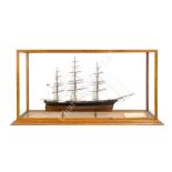 AN EXCEPTIONALLY FINE 1:96 SCALE STATIC DISPLAY MODEL OF THE FAMOUS COMPOSITE TEA CLIPPER ARIEL,