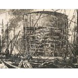 δ MUIRHEAD BONE (BRITISH, 1876-1953) Shipbuilding: A pair of lithographs, signed in pencil