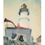 δ SANDOR BERNATH (HUNGARIAN, 1892-1984/9) Portland Head Lighthouse, Maine