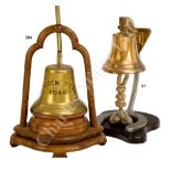 A BELL MADE FROM METAL OF H.M.S. TIGER (1914), CIRCA 1932