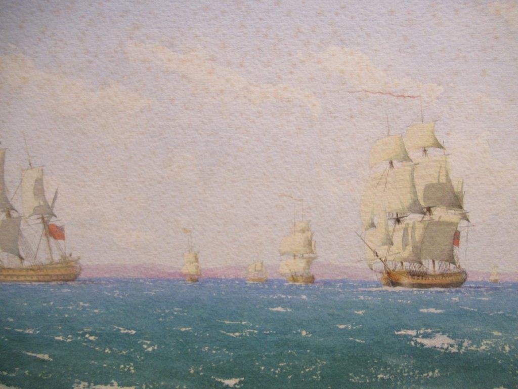 δ WILLIAM M BALL (BRITISH, 1923-2008) Frigates of the Red Squadron - Image 7 of 8