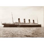A LARGE PHOTOGRAPH OF R.M.S. TITANIC BY BEKEN OF COWES