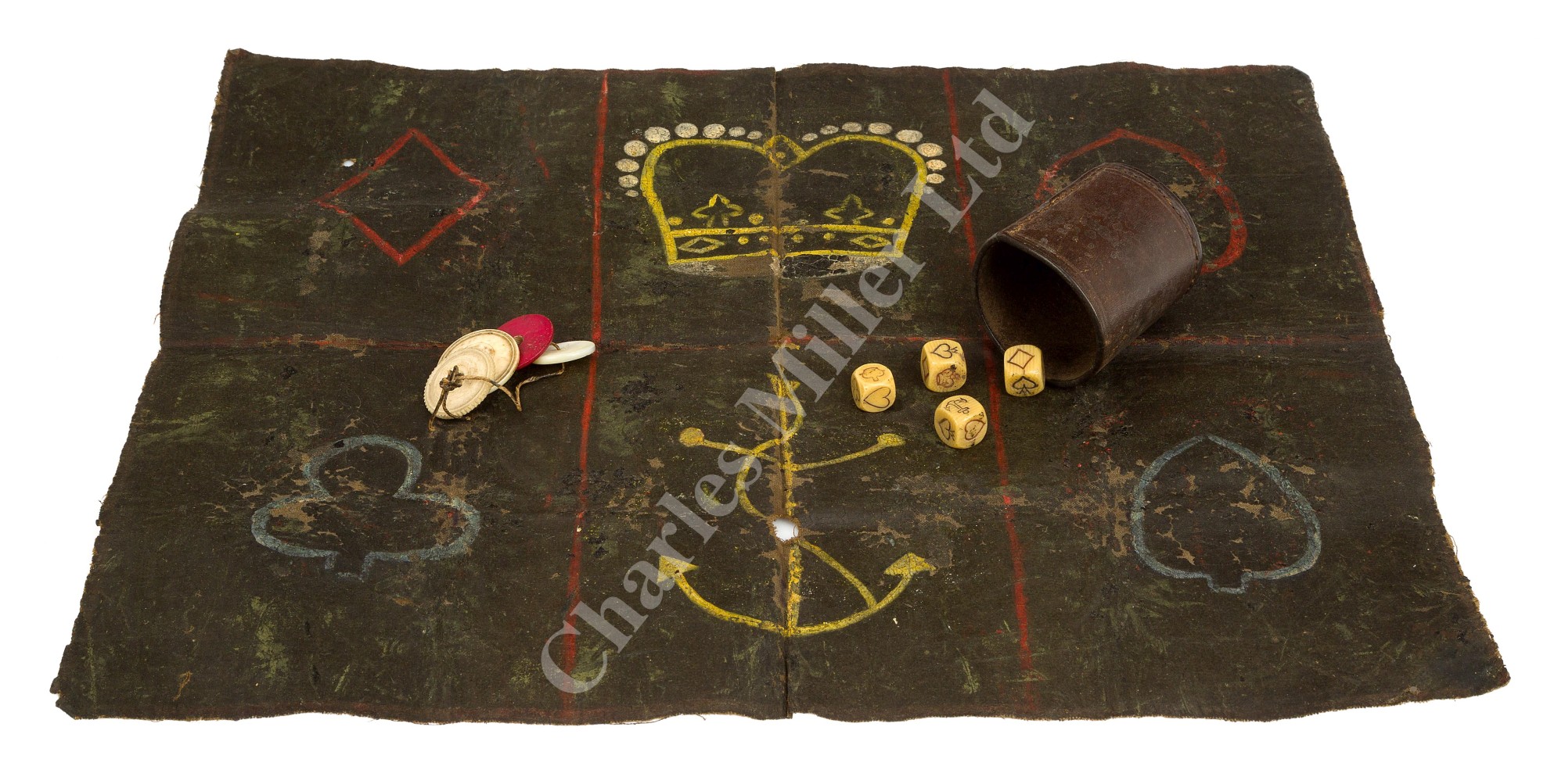 Ø A RARE SAILOR'S BOARD GAME, PROBABLY FIRST HALF 19TH CENTURY