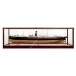 AN HISTORICALLY INTERESTING BUILDER'S MODEL OF THE JAPANESE MAIL STEAMERS YAMASHIRO MARU AND OMI