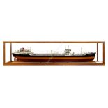 A FINE BUILDER'S MODEL FOR THE TANKER M.T. FERNCOURT, BUILT BY ERIKSBERG MV, GÖTEBORG FOR FERNLEY &