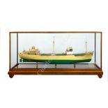 BUILDER'S MODEL FOR THE CARGO SHIP M.V. SENIORITY, BUILT BY THE GOOLE SHIPBUILDING & REPAIRING CO.