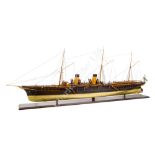 AN IMPRESSIVE AND FINELY DETAILED 1:48 STATIC DISPLAY MODEL OF THE IMPERIAL RUSSIAN STEAM YACHT