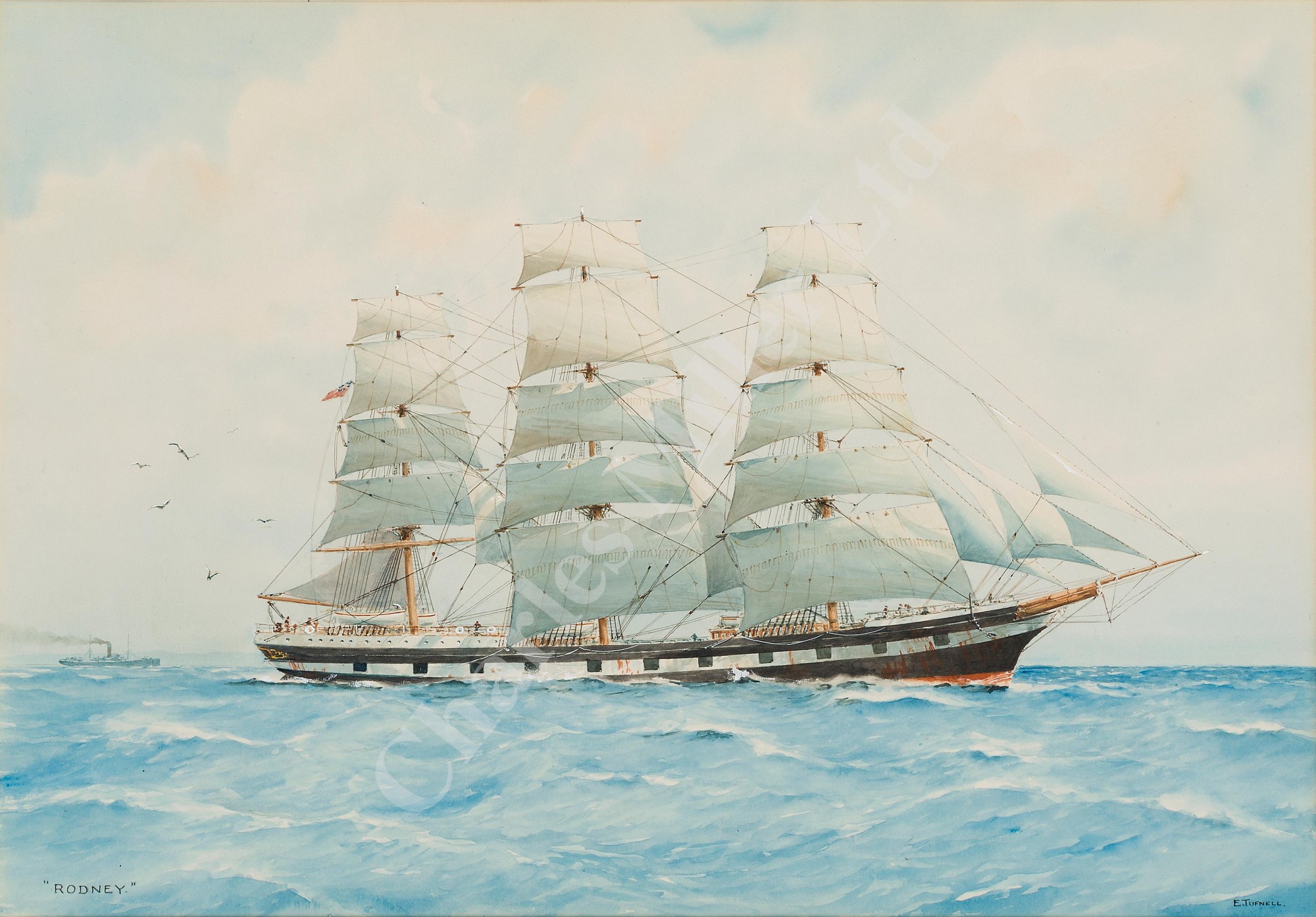 δ ERIC TUFNELL (BRITISH, 1888-1978) The Clipper 'Rodney'